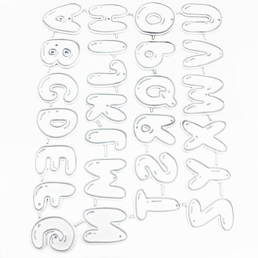 26 Letters Handmade Fabric Leather Cutting Die Paper Quilling Tool by bashfashion