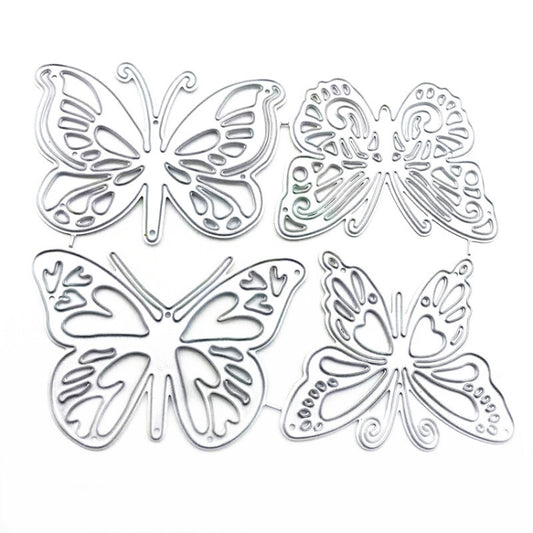Four Butterflies Metal Embossing Cutting Die Hand Ledger Template by bashfashion