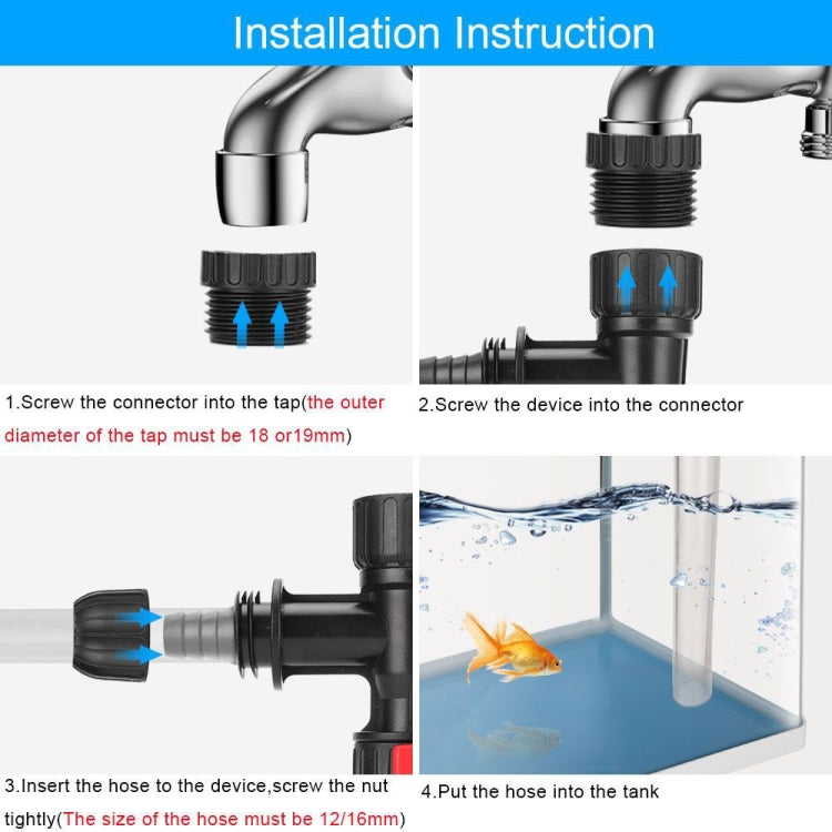 GYHS-03 Fish Tank Water Replacement Water Pumping Machine Faucet Type Water Changer by bashfashion