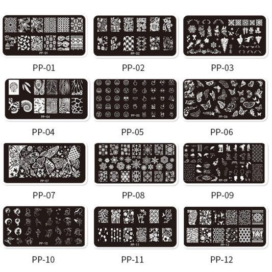 Butterfly Dream Nail Art Printed Steel Plate(E084-2) by bashfashion