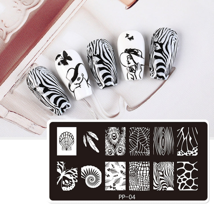 Butterfly Dream Nail Art Printed Steel Plate(E084-18) by bashfashion