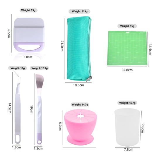 6 In 1+Cutting Pad Vinyl Weeding Tool Set DIY Silhouette Embossed Engraving Tool by bashfashion