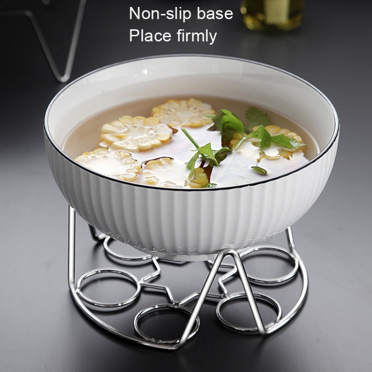 2 PCS Kitchen Stainless Steel Steamed Egg Rack, Style: 4.0 Line High Feet by bashfashion