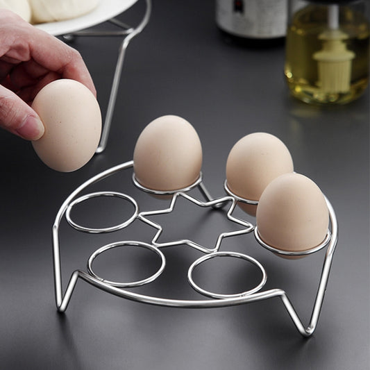 2 PCS Kitchen Stainless Steel Steamed Egg Rack, Style: 4.0 Line Short Feet by bashfashion