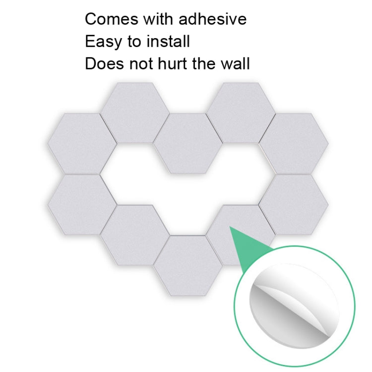 LED Quantum Honeycomb Night Light RGB Atmosphere Decorative Light, Style: Touch(3 Color) by bashfashion