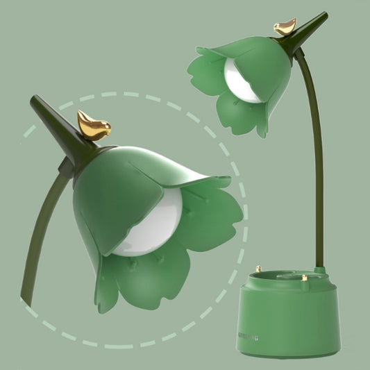 GIVELONG LED Foldable Desk Lamp Stylus Holder Night Light(Green) by bashfashion