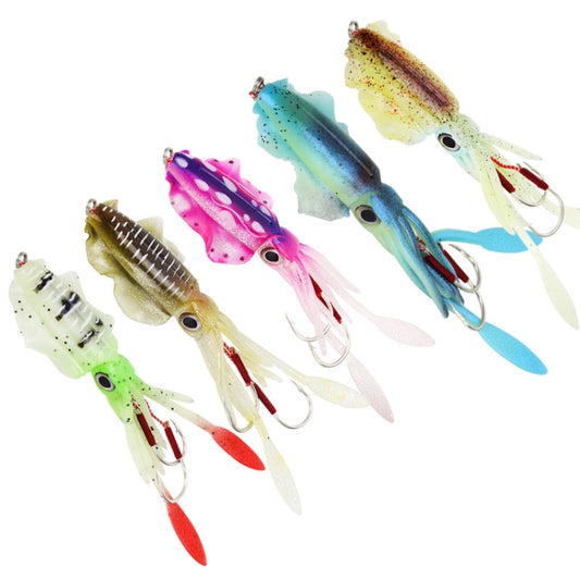 15cm 60g Sea Fishing Fake Bait Deep Sea Squid Soft Bait, Style: A1046 With Lead by bashfashion