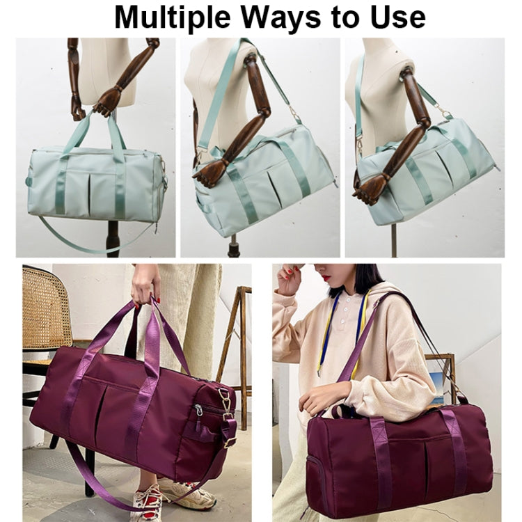 20200 Large Capacity Waterproof Sports Fitness Messenger Bag, Size: L (Wine Red) by bashfashion