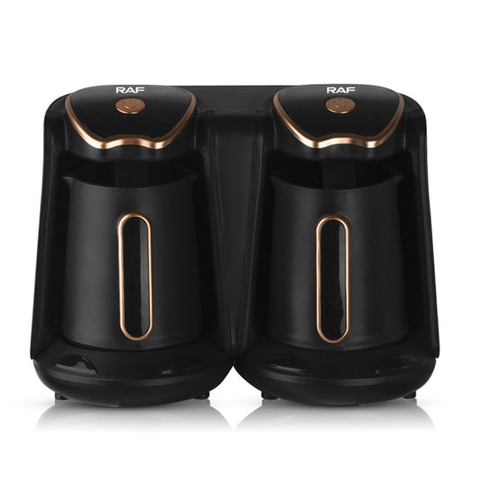 RAF R.109 Household Heating Coffee Pot Portable Office Coffee Tea Maker, EU Plug(Black Gold) by bashfashion