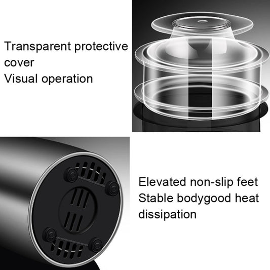 Household Electric Grinder Coffee Grain Mixer, Style: Stainless Steel Shell 50g US Plug by bashfashion