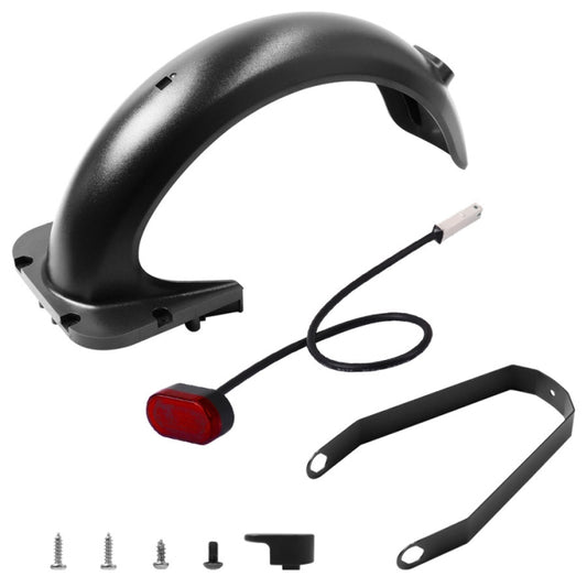 X0255 Electric Scooter Rear Push Board With Taill Light For Ninebot Max G30(Black) by bashfashion