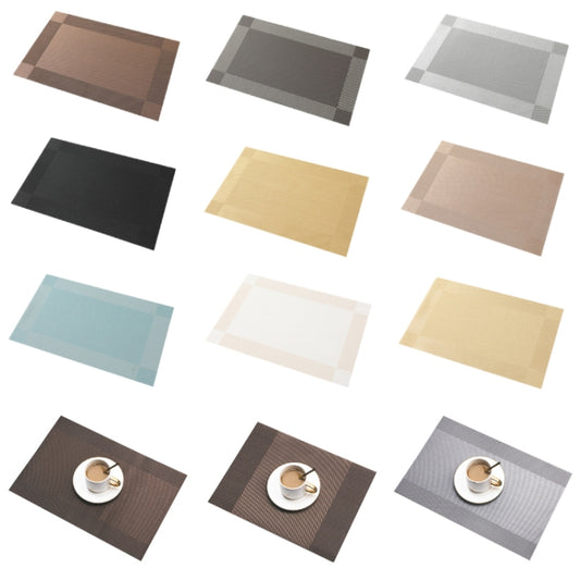 PVC Heat-insulating Non-slip Table Mat(Dark Brown) by bashfashion