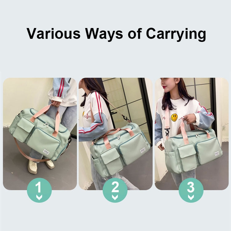 B-X336 Large Capacity Waterproof Travel Gym Bag Luggage Bag, Size: S(Light Grey) by bashfashion