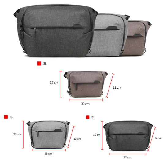 Portable Waterproof Photography SLR Camera Messenger Bag, Color: 6L Dark Gray by bashfashion