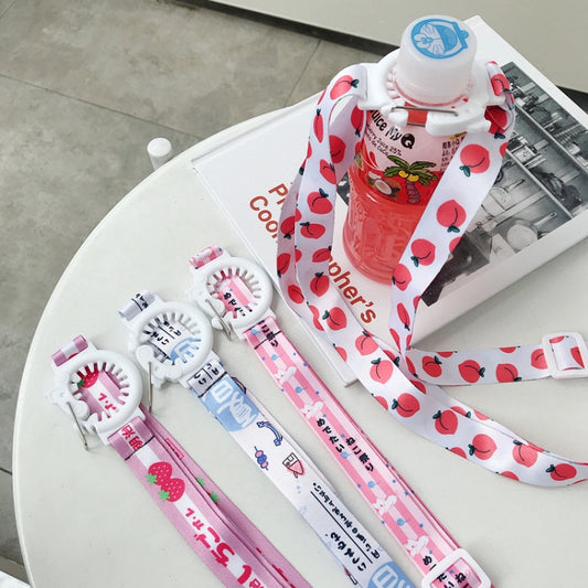 5 PCS 3cm Buckle Beverage Bottle Strap Crossbody Water Cup Lanyard(D12) by bashfashion