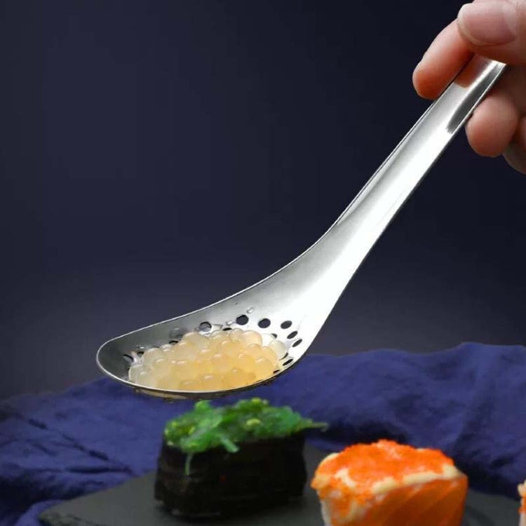 2 PCS 304 Stainless Steel Small Caviar Colander Molecular Cooking Spoon, Color: Colored by bashfashion