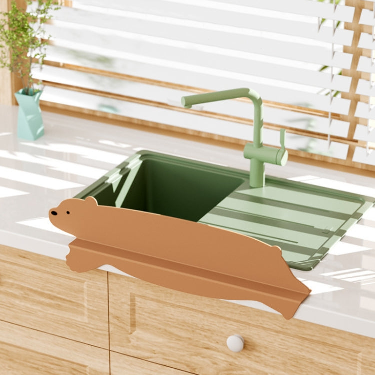 Kitchen Sink Splash Resistant Countertop Silicone Baffle(Gray) by bashfashion