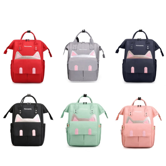 Maternity Bottle Diaper Storage Large Capacity Backpack Mummy Bag(Light Green) by bashfashion