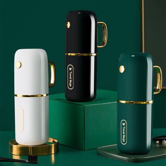 JM043 Home Mouthwash Cup Set Couple Convenient Travel Toothbrush Box, Style: 3 Cups Dark Green by bashfashion