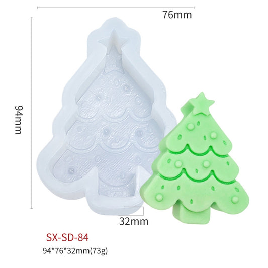 Christmas DIY Scented Candle Silicone Mold, Color: White(SD-84) by bashfashion