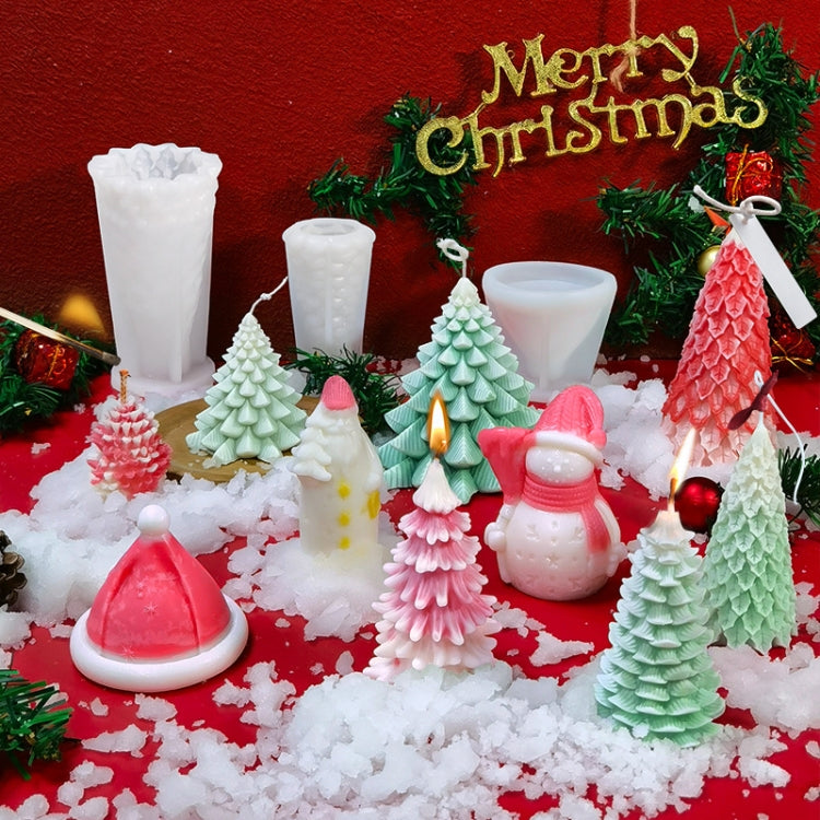 Christmas DIY Scented Candle Silicone Mold, Color: White(SD-68) by bashfashion