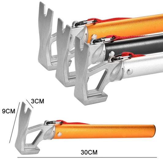 Outdoor Camping Multifunctional Tent Ground Nail Hammer(Silver) by bashfashion
