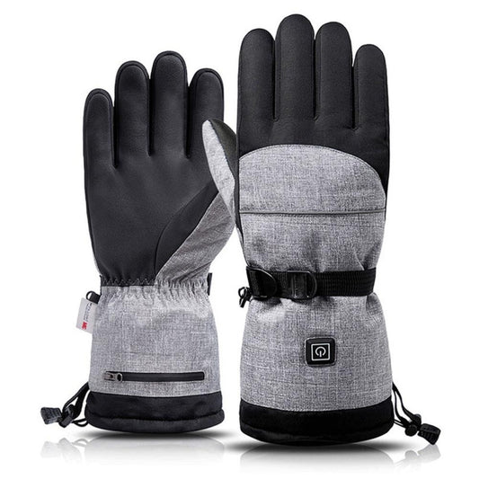 Winter Heating Hand Warmer Electric Thermal Gloves ,Specification: With Battery Box by bashfashion