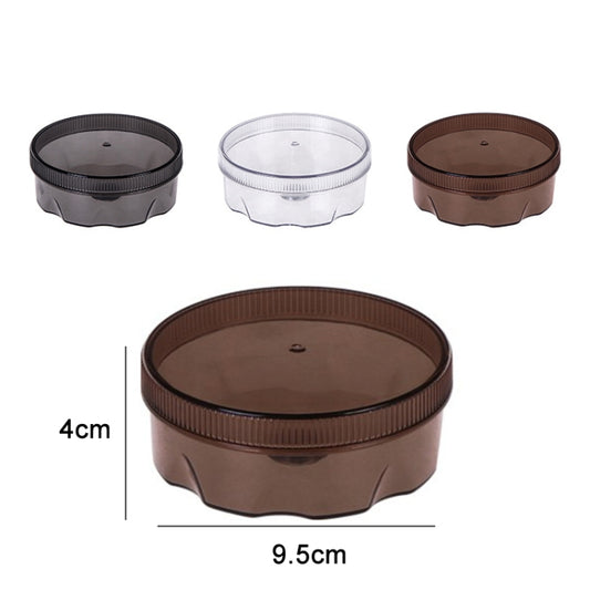 2 PCS Magnetic Suction Round Wall-mounted Seasoning Jar(Transparent) by bashfashion