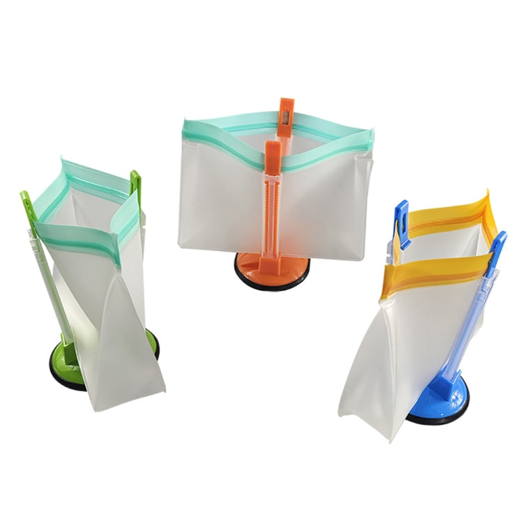 Baggy Rack Holder For Food Prep Bag Plastic Freezer Bag Ziplock Bag Holder Stand(Orange) by bashfashion