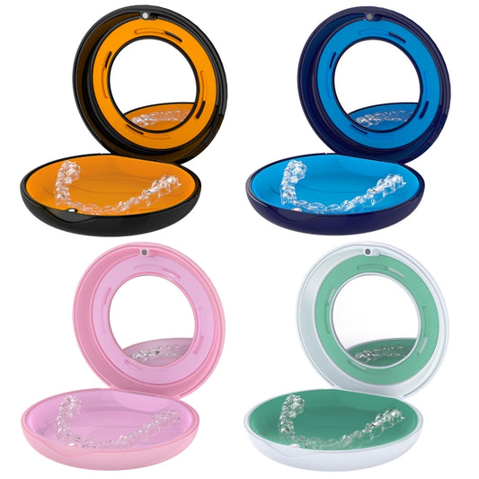 Smilestar Orthodontic Retainer Braces Box Denture Storage Box(Blue) by Smilestar