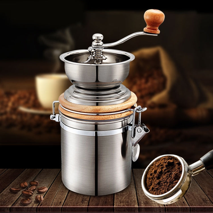 Household Stainless Steel Hand Crank Coffee Bean Grinder by bashfashion
