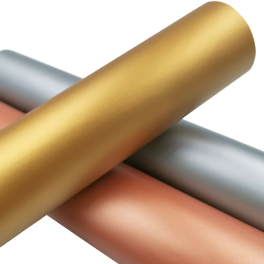 Matte Metal Self Adhesive Vinyl Lettering Sticker Cup Sticker Car Sticker, Size: 30x100cm(Rose Gold) by bashfashion