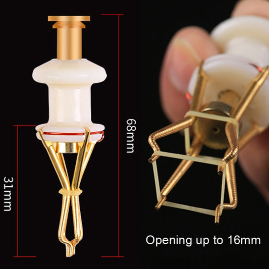 2 PCS KLJ01 Fishing Large Red Worm Clip Rubber Band Ring Particle Bait Clip(Clip) by bashfashion