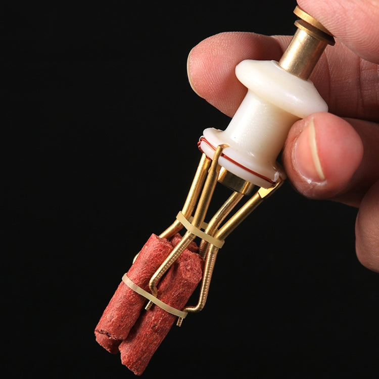 2 PCS KLJ01 Fishing Large Red Worm Clip Rubber Band Ring Particle Bait Clip(Clip) by bashfashion