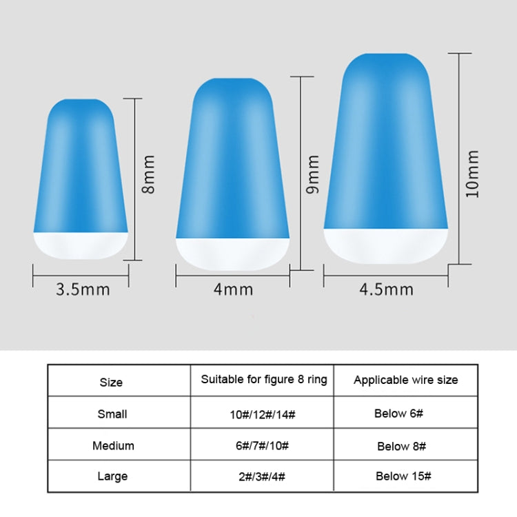 200 PCS DWF01 Silicone Main Line 8 Character Ring Anti-tangle Beans, Size: Medium 9mm by bashfashion