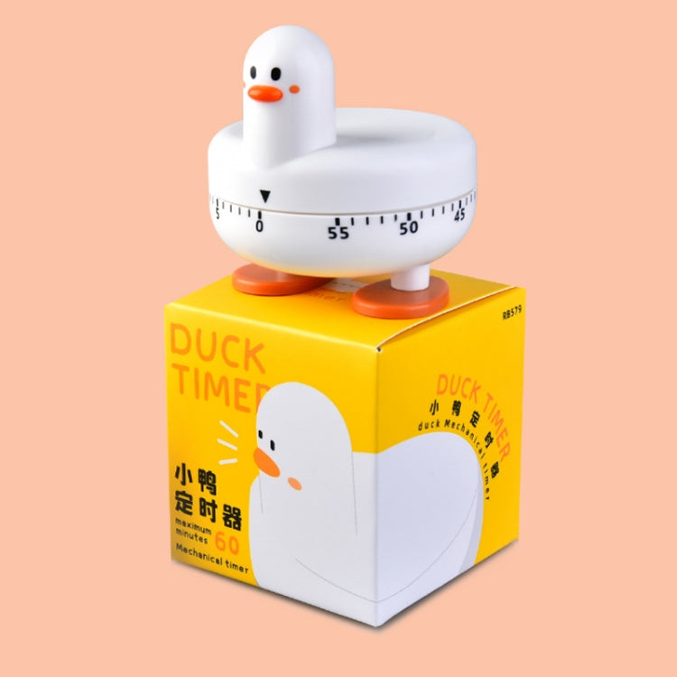 Cartoon Duck Kitchen Mechanical Timer Baking Time Management(Yellow) by bashfashion