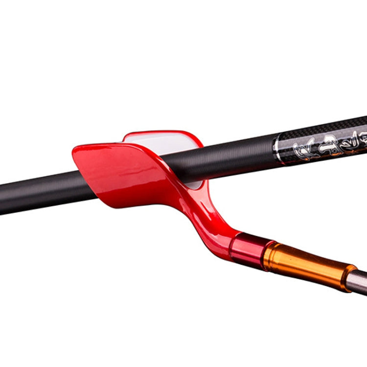 Duckbill Type Universal Non-slip Fishing Rod Bracket Head(Red) by bashfashion