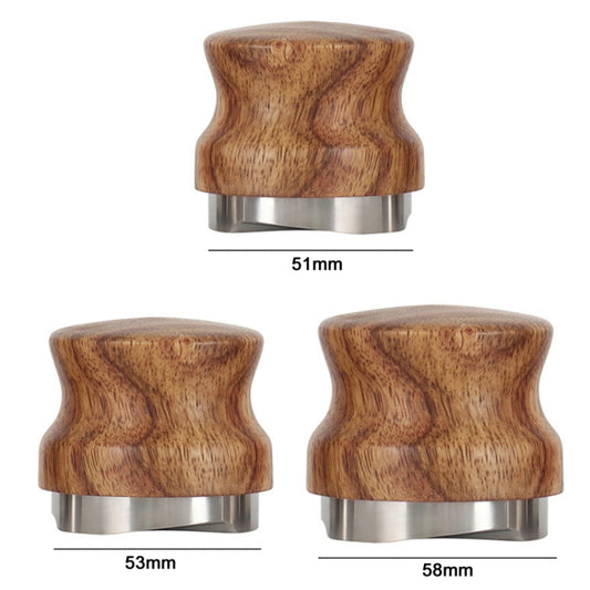 58 mm Pear Wood Stainless Steel Coffee Compressor by bashfashion