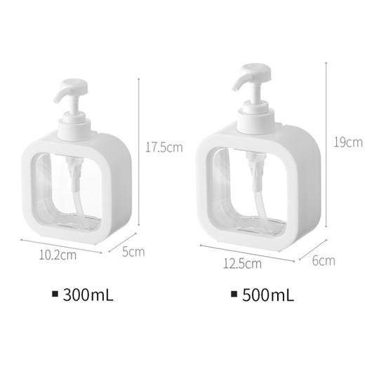 300ml Transparent Hand Sanitizer Split Bottle Plastic Press Type Emulsion Bottle by bashfashion