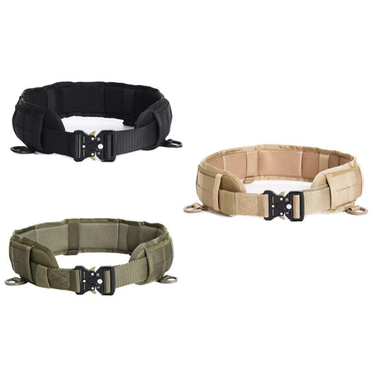 Outdoor Hunting Belt Nylon Waist Belt,Spec: Belt + Corset Khaki by bashfashion