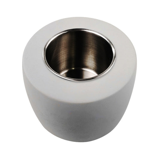 Tabletop Alcohol Fireplace Lamp Flame Heater Portable Outdoor Concrete Small Fireplace(White) by bashfashion