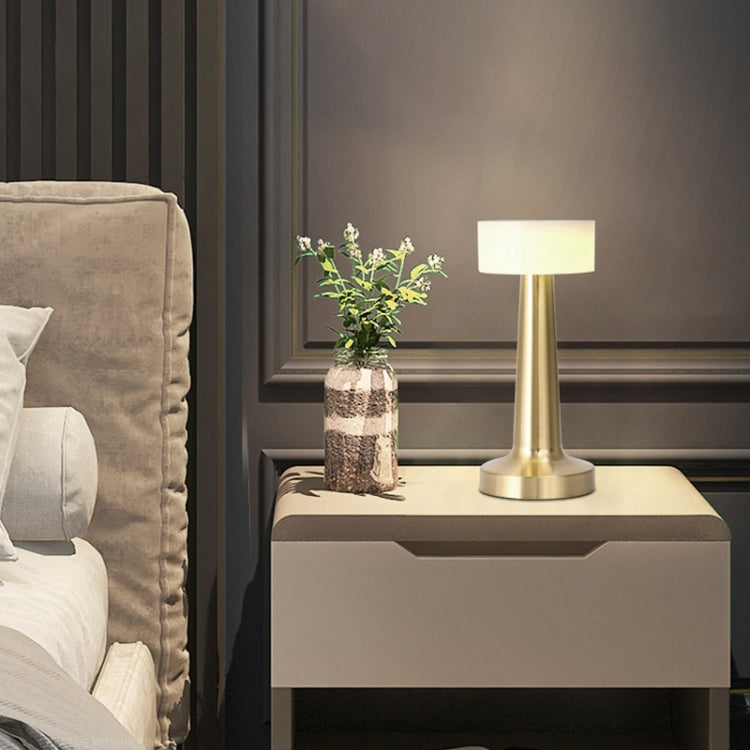 Touch Wireless Charging Desk Lamp Atmosphere Night Lamp(Golden) by bashfashion