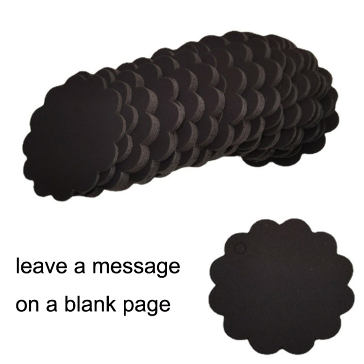 100pcs /Set Kraft Paper Tags Lace Round Blank Small Label(White) by bashfashion