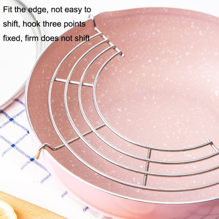 2PCS 304 Stainless Steel Semicircular Drain Rack , Size: 16cm by bashfashion