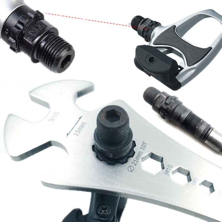BIKERRSAY Multifunctional Extended Bicycle Pedal Wrench(BT034S) by BIKERRSAY