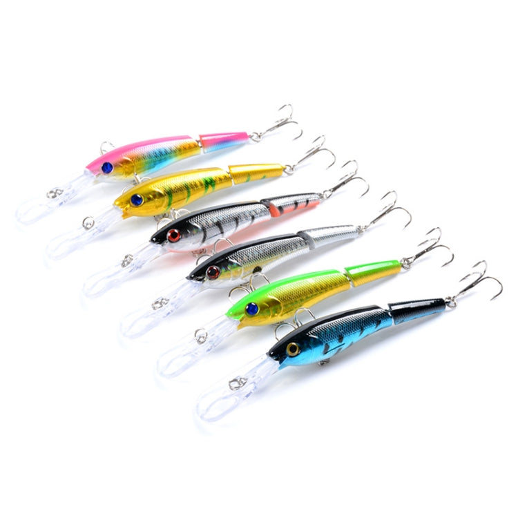 M0208 13.3cm/13.4g Lure Bionic Multi-section Mino Fake Lure Plastic Lure(2) by bashfashion