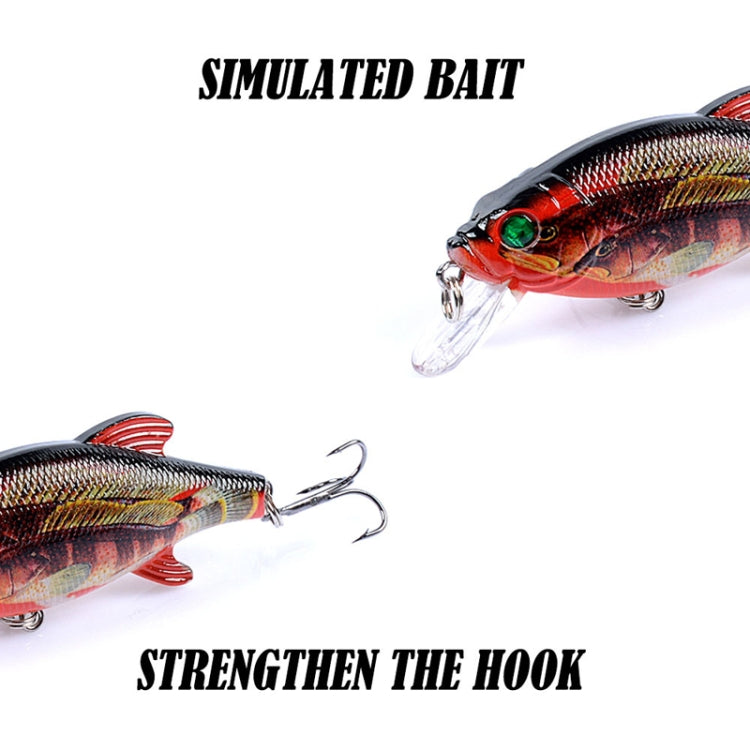 LB72 8cm/10.9g Lure Painted Floating Bionic Lure Rattle Pearl False Lure(1) by bashfashion