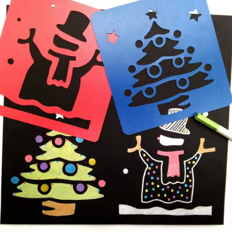 Children DIY Drawing Stencil Colorful Hollow Copy Board(H-08) by bashfashion