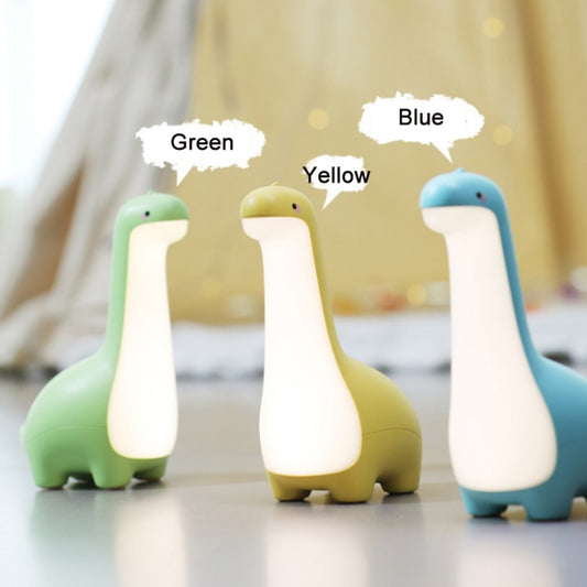 Dinosaur Night Light USB Rechargeable Sleeping Companion Ambient Warm Light(Green) by bashfashion