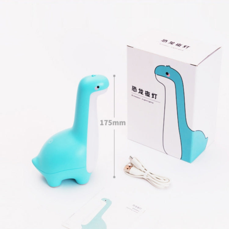 Dinosaur Night Light USB Rechargeable Sleeping Companion Ambient Warm Light(Green) by bashfashion